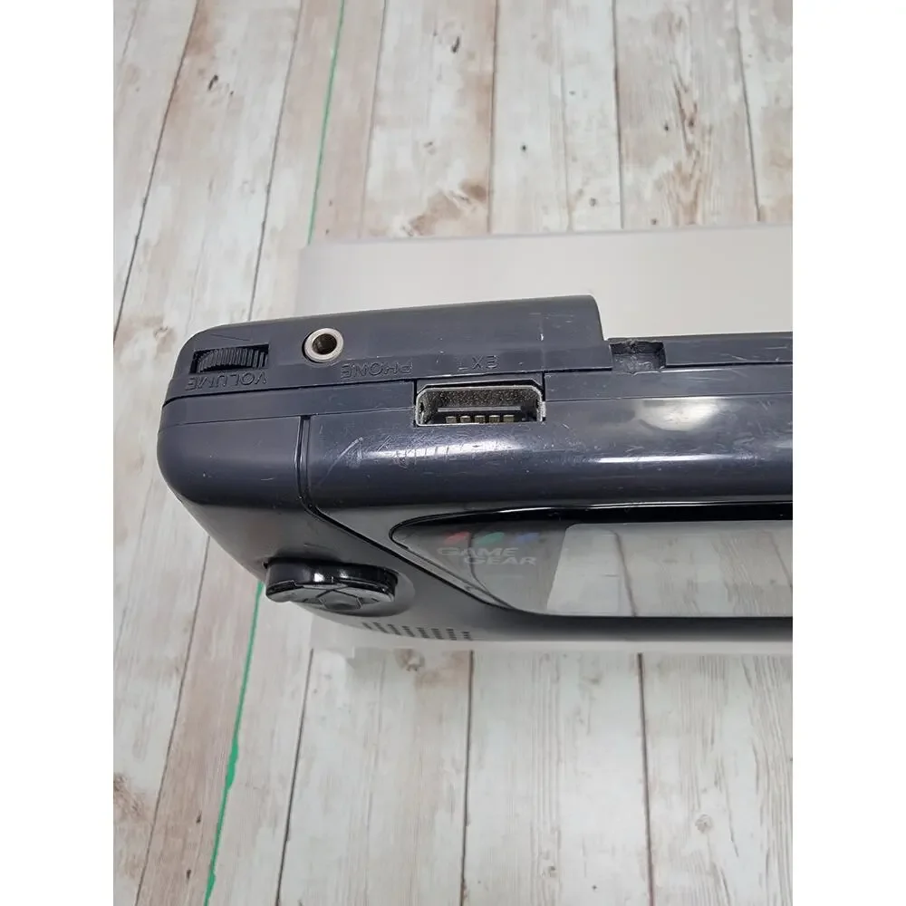 Sega Game Gear Console Power Plug & 2 Games - (For Parts or Repair)